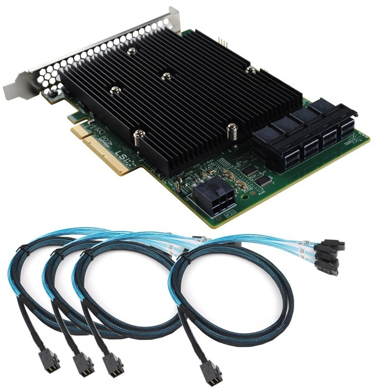 Lsi 9300 16I Hba It Mode - Carte adaptateur HBA LSI SAS 9300-16I
