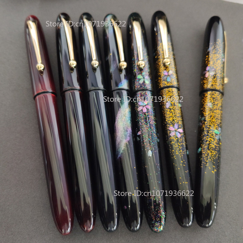 Gold 6138 - Stylo plume Maki-e en nacre, laque