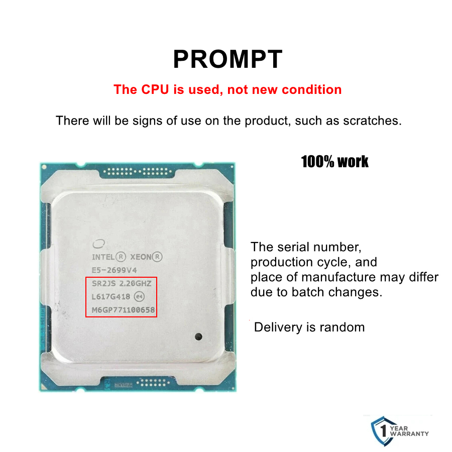 Processeur Intel xeon E5 2699  - E5 2699 V4 avis et prix