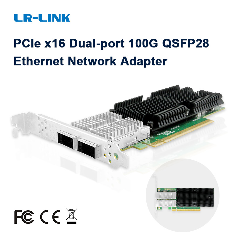 Carte réseau LR-LINK 1014PF 10 - 100Gbe Qsfp28 Network Card avis et prix